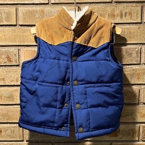 Carter’s Toddler Blue and Tan Vest